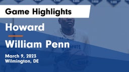 Howard  vs William Penn  Game Highlights - March 9, 2023