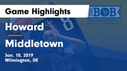 Howard  vs Middletown  Game Highlights - Jan. 10, 2019
