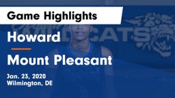 Howard  vs Mount Pleasant  Game Highlights - Jan. 23, 2020