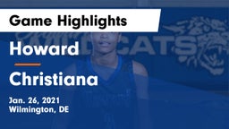 Howard  vs Christiana  Game Highlights - Jan. 26, 2021