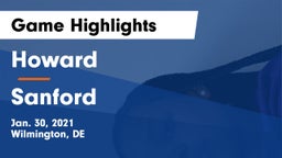 Howard  vs Sanford  Game Highlights - Jan. 30, 2021