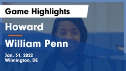Howard  vs William Penn  Game Highlights - Jan. 31, 2022