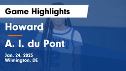 Howard  vs A. I. du Pont  Game Highlights - Jan. 24, 2023