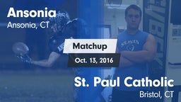 Matchup: Ansonia vs. St. Paul Catholic  2016