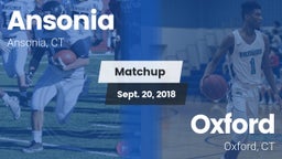 Matchup: Ansonia vs. Oxford  2018