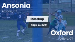 Matchup: Ansonia vs. Oxford  2019