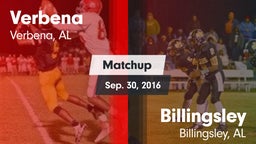 Matchup: Verbena vs. Billingsley  2016