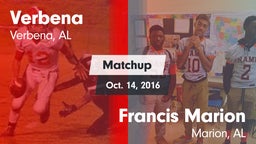 Matchup: Verbena vs. Francis Marion 2016