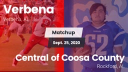 Matchup: Verbena vs. Central of Coosa County  2020