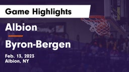 Albion  vs Byron-Bergen Game Highlights - Feb. 13, 2023