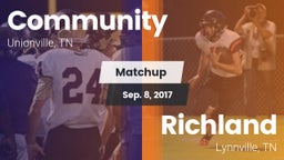 Matchup: Community vs. Richland  2017