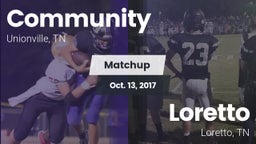 Matchup: Community vs. Loretto  2017