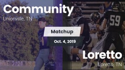 Matchup: Community vs. Loretto  2019