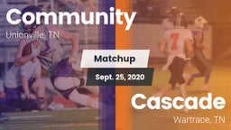 Matchup: Community vs. Cascade  2020