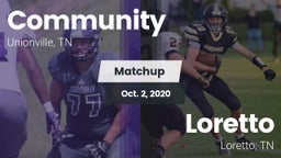 Matchup: Community vs. Loretto  2020