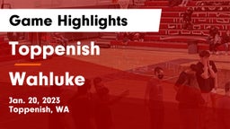 Toppenish  vs Wahluke Game Highlights - Jan. 20, 2023