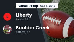 Recap: Liberty  vs. Boulder Creek  2018