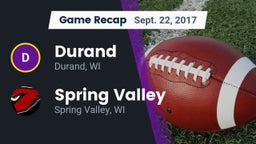 Recap: Durand  vs. Spring Valley  2017