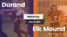 Matchup: Durand vs. Elk Mound  2017