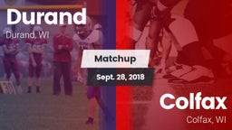 Matchup: Durand vs. Colfax  2018