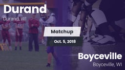 Matchup: Durand vs. Boyceville  2018
