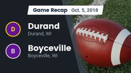 Recap: Durand  vs. Boyceville  2018
