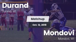 Matchup: Durand vs. Mondovi  2018