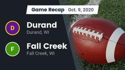 Recap: Durand  vs. Fall Creek  2020