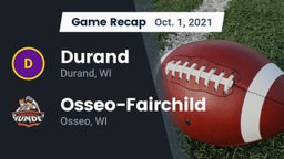 Recap: Durand  vs. Osseo-Fairchild  2021