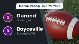Recap: Durand  vs. Boyceville  2021