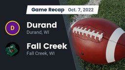 Recap: Durand  vs. Fall Creek  2022