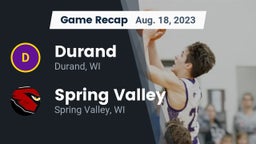 Recap: Durand  vs. Spring Valley  2023