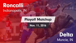 Matchup: Roncalli vs. Delta  2016
