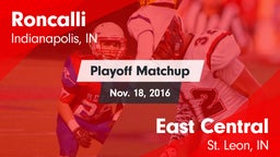 Matchup: Roncalli vs. East Central  2016