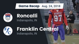 Recap: Roncalli  vs. Franklin Central  2018