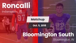 Matchup: Roncalli vs. Bloomington South  2018