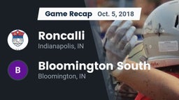 Recap: Roncalli  vs. Bloomington South  2018