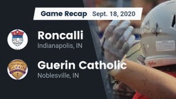 Recap: Roncalli  vs. Guerin Catholic  2020