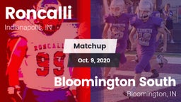 Matchup: Roncalli vs. Bloomington South  2020