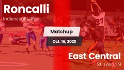 Matchup: Roncalli vs. East Central  2020