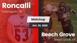 Matchup: Roncalli vs. Beech Grove  2020