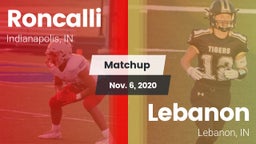 Matchup: Roncalli vs. Lebanon  2020