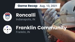 Recap: Roncalli  vs. Franklin Community  2021