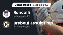 Recap: Roncalli  vs. Brebeuf Jesuit Prep  2022