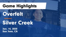 Overfelt  vs Silver Creek  Game Highlights - Jan. 14, 2020