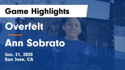Overfelt  vs Ann Sobrato  Game Highlights - Jan. 21, 2020