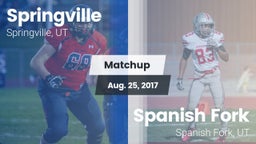 Matchup: Springville vs. Spanish Fork  2017
