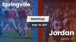 Matchup: Springville vs. Jordan  2017
