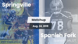 Matchup: Springville vs. Spanish Fork  2018
