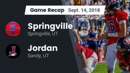Recap: Springville  vs. Jordan  2018